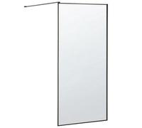 Beliani Shower Screen Waspam Ii 900 X 1900 mm Black