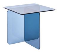 Side Table AMISK Tempered Glass Blue