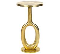 Beliani Side Table Apiti Metal Gold