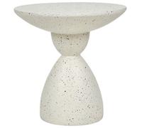 Side Table CAFFI 50 cm 50 cm White Terrazzo