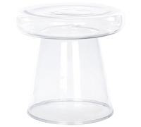 Beliani Side Table Caldera Glass Transparent