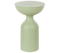 Beliani Side Table Cota Metal Light Green