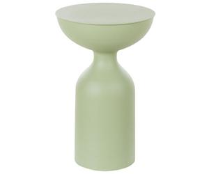Beliani Side Table Cota Metal Light Green