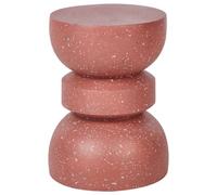 Beliani Side Table FALIRO Red, Red