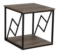 Beliani Side Table Forres Brown/ Black