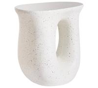 Beliani Side Table Idro 42 Cm 28 Cm Terrazzo Effect Off-White