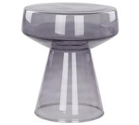 Beliani Side Table Laguna Glass Grey