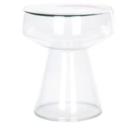Beliani Side Table Laguna Glass Transparent
