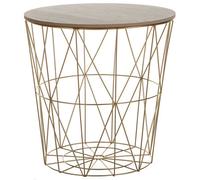 Side Table LANARK with Storage Gold