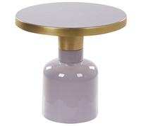 Beliani Side Table Lomita Metal Violet