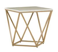 Side Table MALIBU Beige Marble