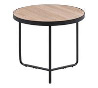 Beliani Side Table Melody Light Brown