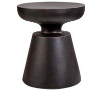 Beliani Side Table Mincio 45 Cm 45 Cm Black