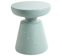 Beliani Side Table Mincio 45 Cm 45 Cm Terrazzo Effect Green Terrazzo