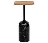 Beliani Side Table Oasis Metal Brown/ Black