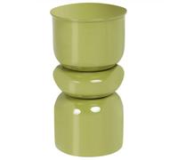 Beliani Side Table Page Metal Olive Green