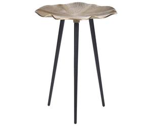 Beliani Side Table Pudur Metal Gold