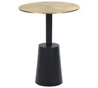 Metal Side Table Gold and Black TANAMI
