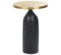 Beliani Side Table Tekapo Metal Gold