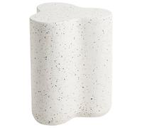 Side Table TELLARO 32 cm 37 cm Terrazzo Effect White Terrazzo