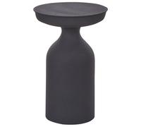 Beliani Side Table Tenjo Metal Black