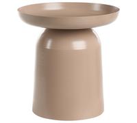 Beliani Side Table Torrens Metal Taupe