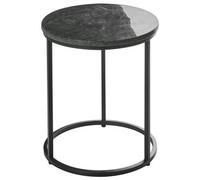 Beliani Side Table TYRELL Marble Dark Green, Green