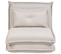 Single Sofa Bed DELLEN Fabric Off-White