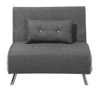 Single Sofa Bed FARRIS Fabric Dark Grey