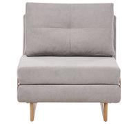 Beliani Single Sofa Bed Jerslev Fabric Grey