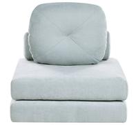 Single Sofa Bed OLDEN Chenille Light Blue