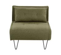 Single Sofa Bed VESTFOLD Fabric Olive Green