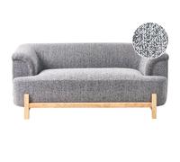 Beliani Sofa 2 Seater Alnor Fabric Dark Grey