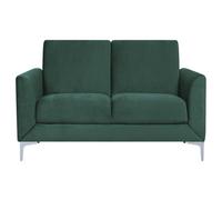 Beliani Sofa 2 Seater Fenes Velvet Dark Green