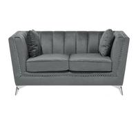 Sofa 2 Seater GAULA Velvet Grey
