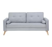 2 Seater Fabric Sofa Grey KALMAR