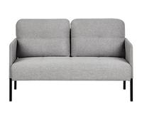 Beliani Sofa 2 Seater Lahti Fabric Grey