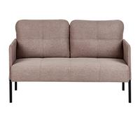 Beliani Sofa 2 Seater Lahti Fabric Light Brown