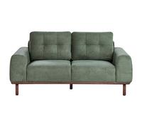 Beliani Sofa 2 Seater Laurila Fabric Green