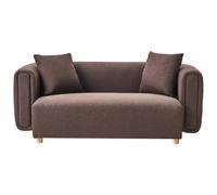 Sofa 2 Seater LILLEROD Fabric Dark Brown