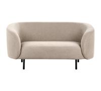 Beliani Sofa 2 Seater Loen Fabric Taupe