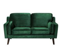 2 Seater Velvet Sofa Green LOKKA