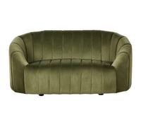 Beliani 2 Seater Velvet Sofa Dark Green Malung, Green