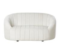 Sofa 2 Seater MALUNG Velvet Off-White