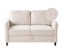 Beliani Sofa 2 Seater Mare Boucle Beige