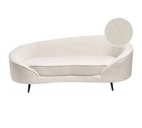 Beliani Boucle Sofa White Savar, White