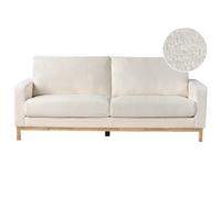 Beliani Sofa 2 Seater Siggard Boucle White