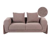 Sofa 2 Seater VINLIDEN Boucle Brown