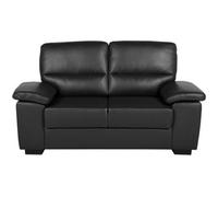 Beliani Sofa 2 Seater Vogar Faux Leather Black
