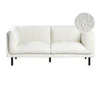 Beliani Sofa 2 Seater Vorgod Boucle Off-White